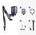 RGB LED Desktop Microphone with Voice Effects – Clear Audio for Gaming, Streaming & Recording