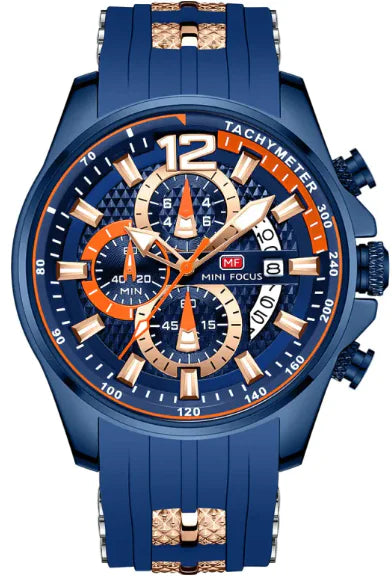Men’s Quartz Watch 0350G – Large Luminous Dial, Waterproof