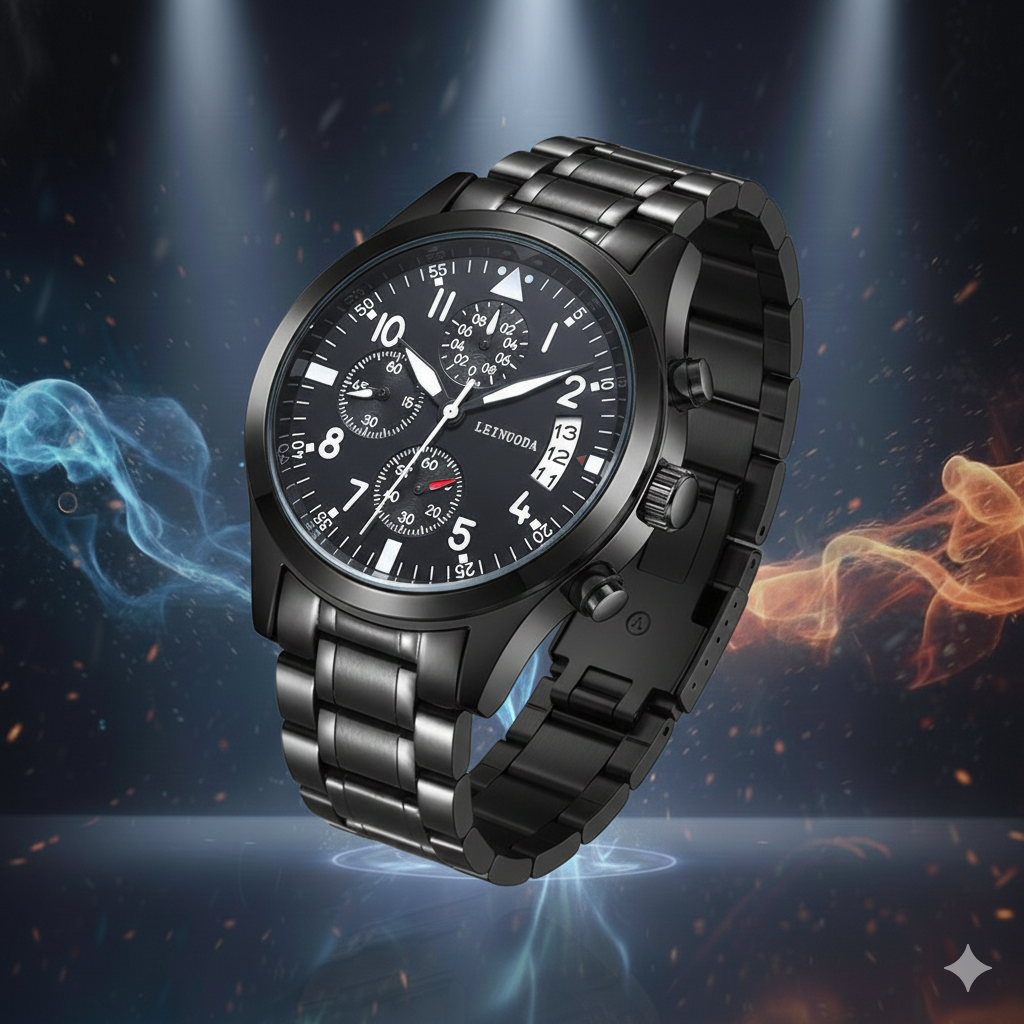 Quartz Watch – Multifunctional, Luminous & Waterproof