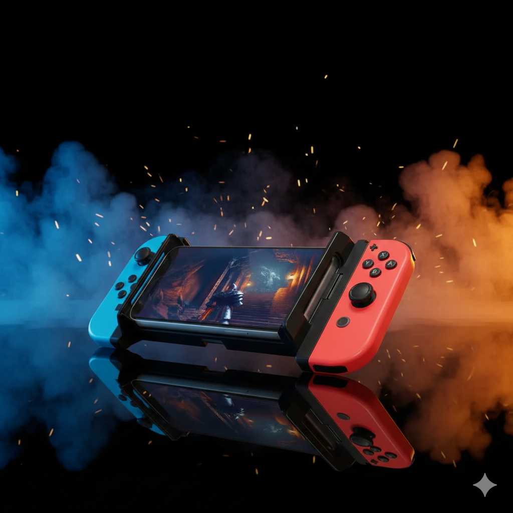 Nakabayashi Miyoshi Joy-Con Mount for Smartphones (5.5–6.7”)