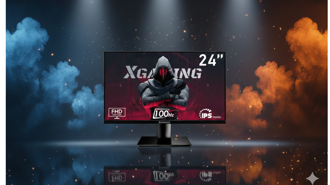 XGaming 24” FHD 100Hz IPS Monitor – Eye Care, Frameless Design