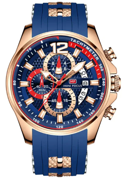 Men’s Quartz Watch 0350G – Large Luminous Dial, Waterproof
