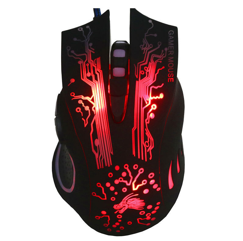 Wired Gaming Mouse 5500 DPI RGB LED – 7 Buttons Optical Gamer Mouse