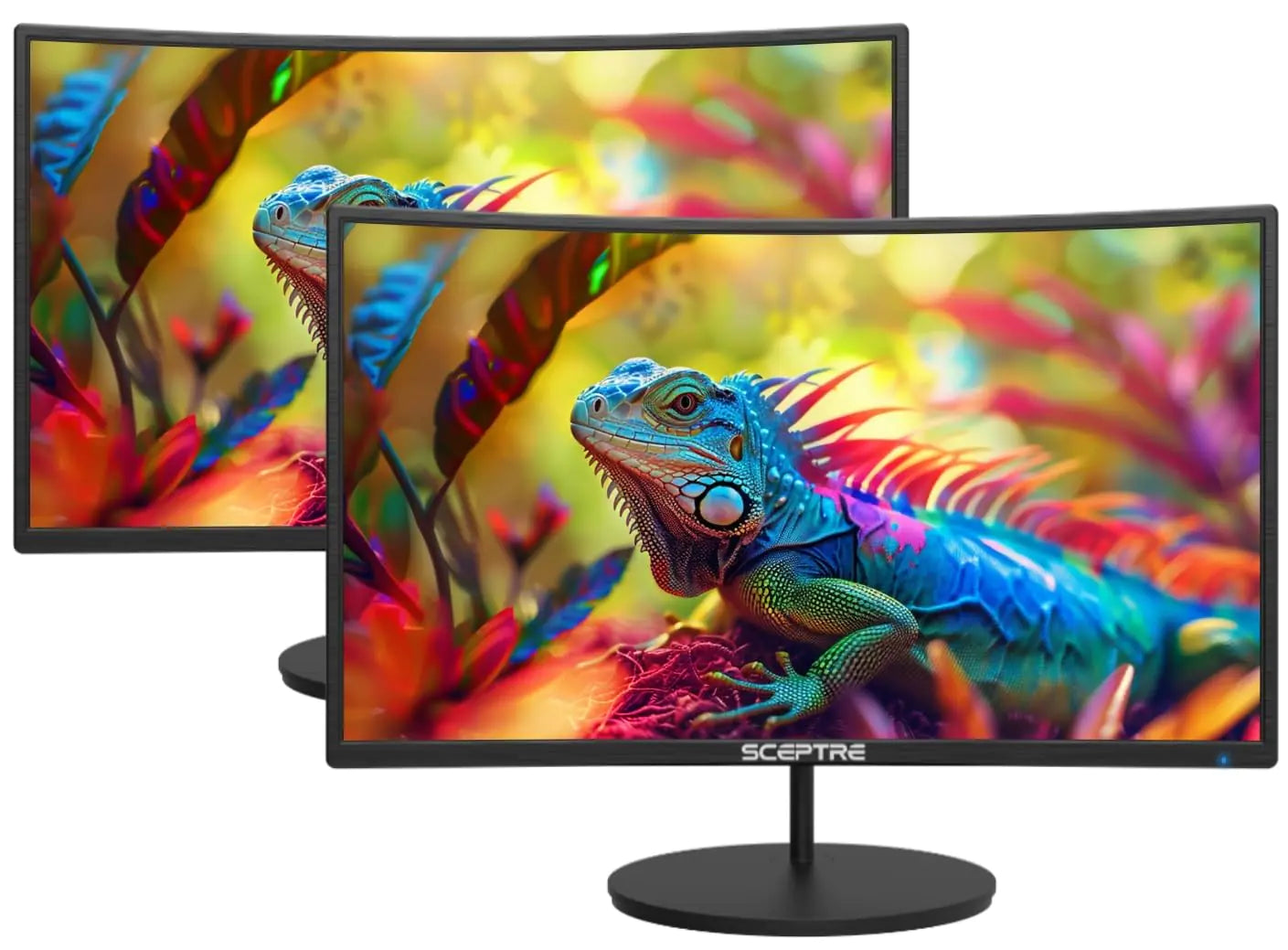 2-Pack 27” Curved FHD 100Hz Gaming & Professional Monitors