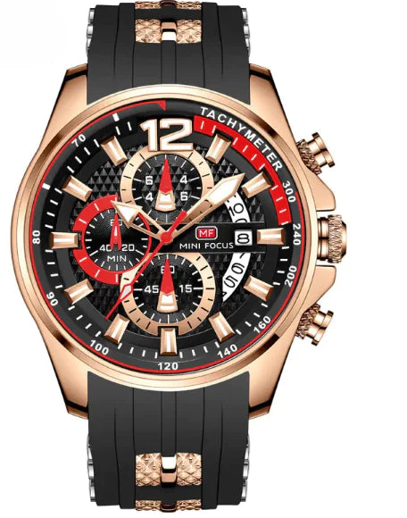 Men’s Quartz Watch 0350G – Large Luminous Dial, Waterproof