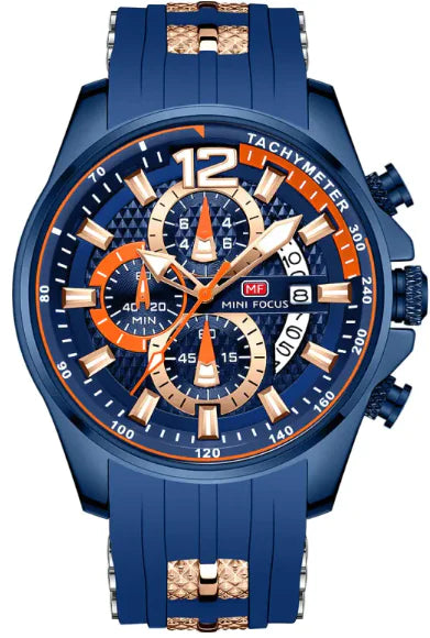 Men’s Quartz Watch 0350G – Large Luminous Dial, Waterproof
