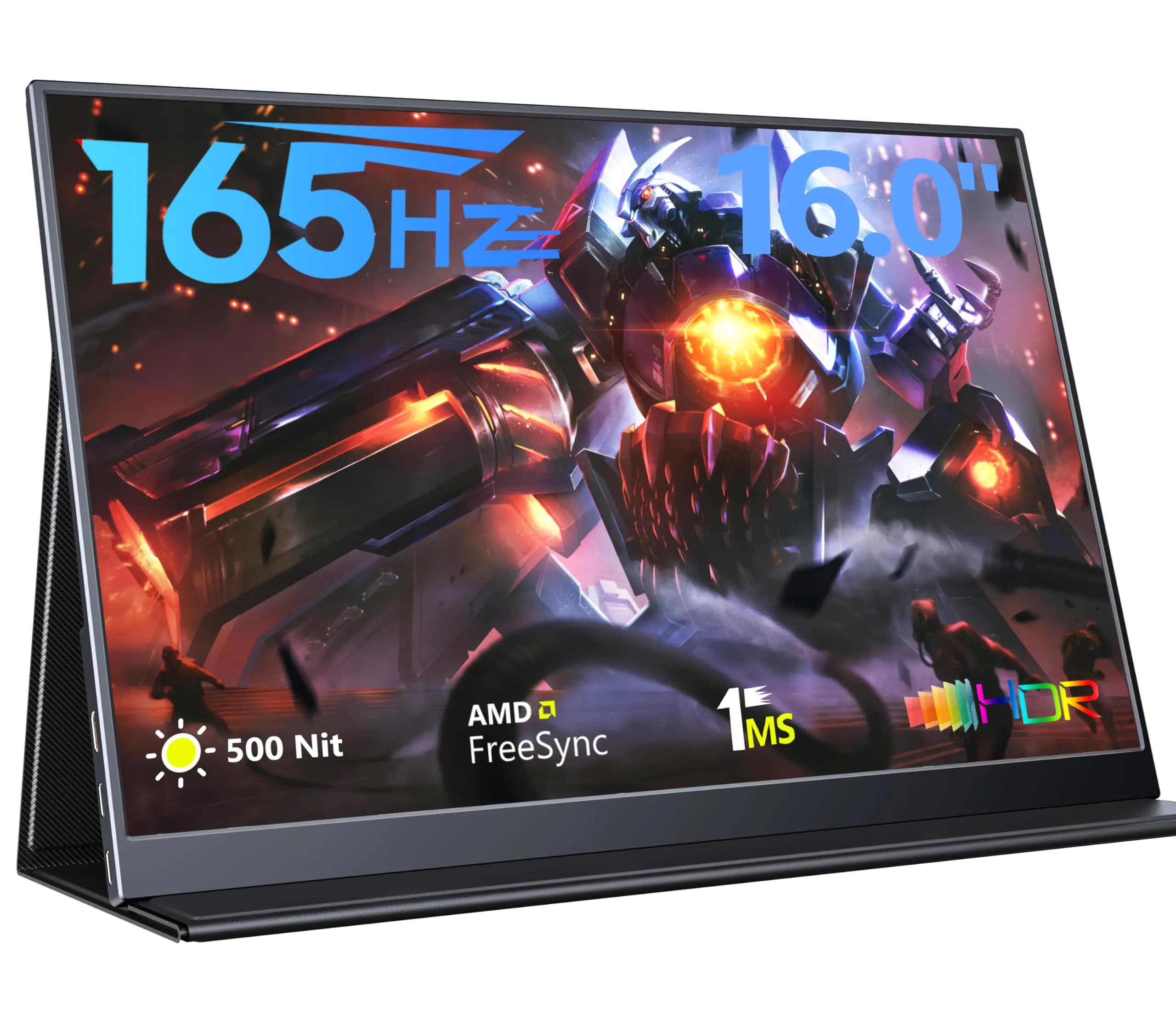 MAGICRAVEN 16" Portable Gaming Monitor – 165Hz, Dual Screen with Speakers