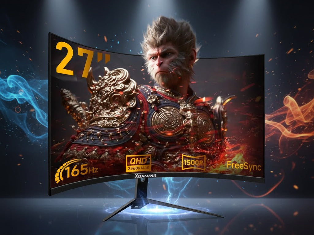 27” Curved Gaming Monitor QHD 165Hz with FreeSync & HDR